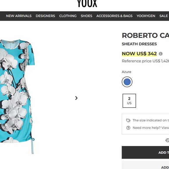 NWT Roberto Cavalli Azure Jersey Orchid Print Dress - Picture 16 of 16